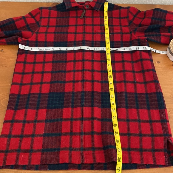 Lauren Ralph Lauren Wool Red/Navy Plaid Zipper Jacket - Picture 8 of 8